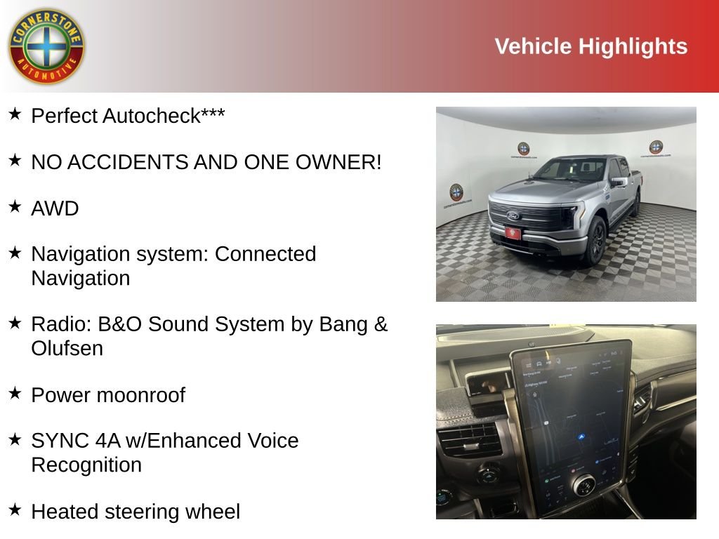 Used 2025 Ford F-150 Lightning Lariat with VIN 1FT6W5L73SWG23143 for sale in Elk River, MN