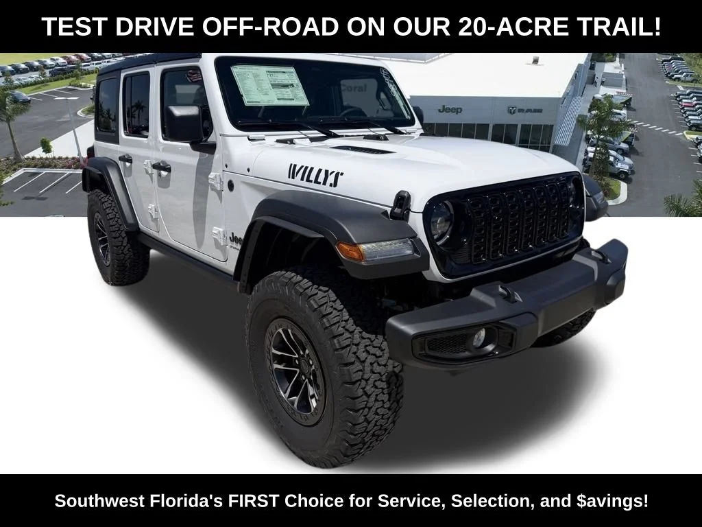 New 2026 Bright White Clear-Coat Exterior Paint Jeep Willys image 2