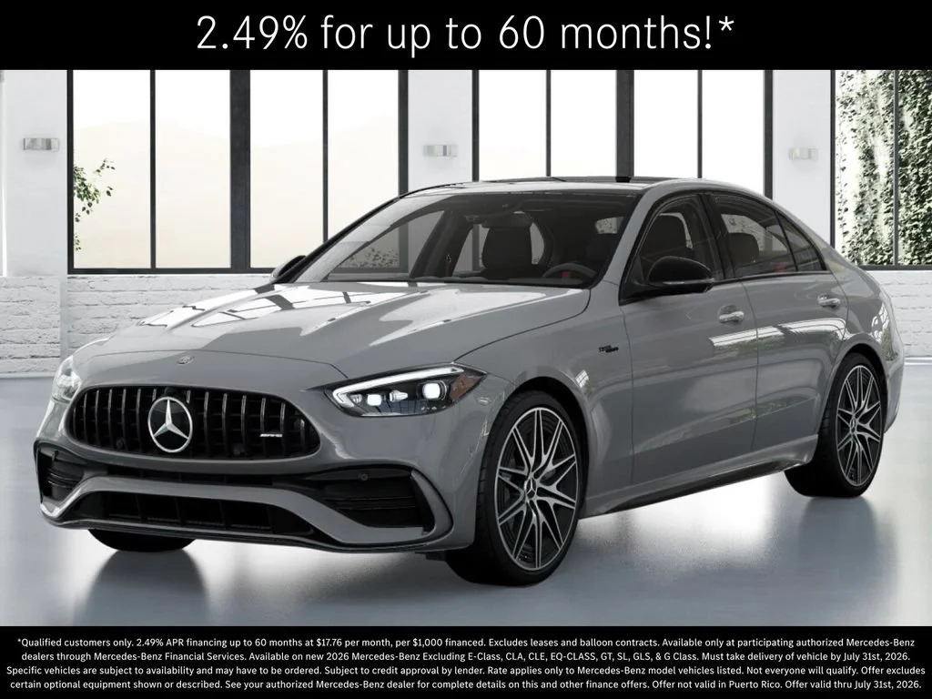 New 2026 MANUFAKTUR Alpine Grey Mercedes-Benz AMG® C 43 4MATIC Sedan image 43