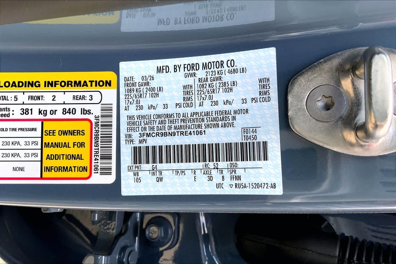 New 2026 Azure Gray Metallic Tri-Coat Ford Big Bend® image 22