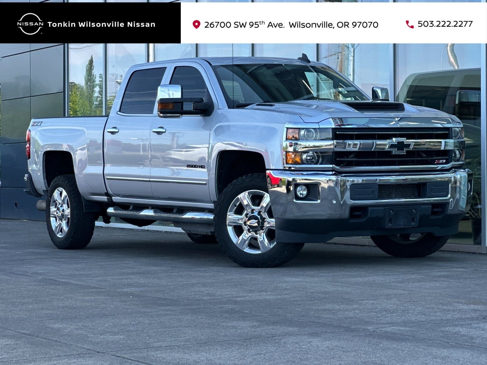 Used 2018 Silver Ice Metallic Chevrolet LTZ image 1