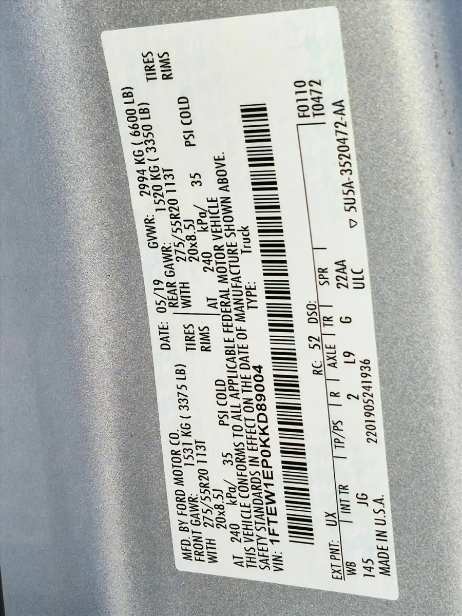 Used 2019 Ingot Silver Metallic Ford XL image 19