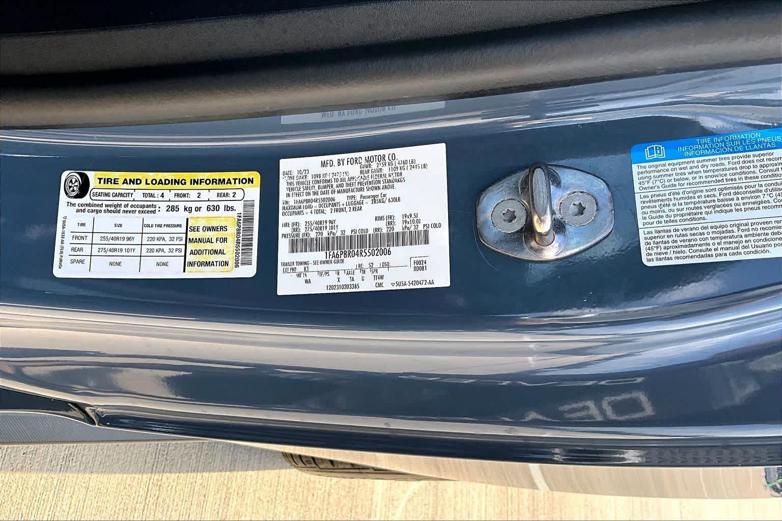 Used 2024 Vapor Blue Metallic Ford Dark Horse image 34