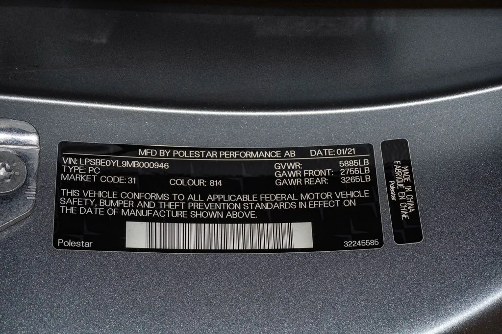 Used 2021 Osmium Matte Polestar Coupe image 34