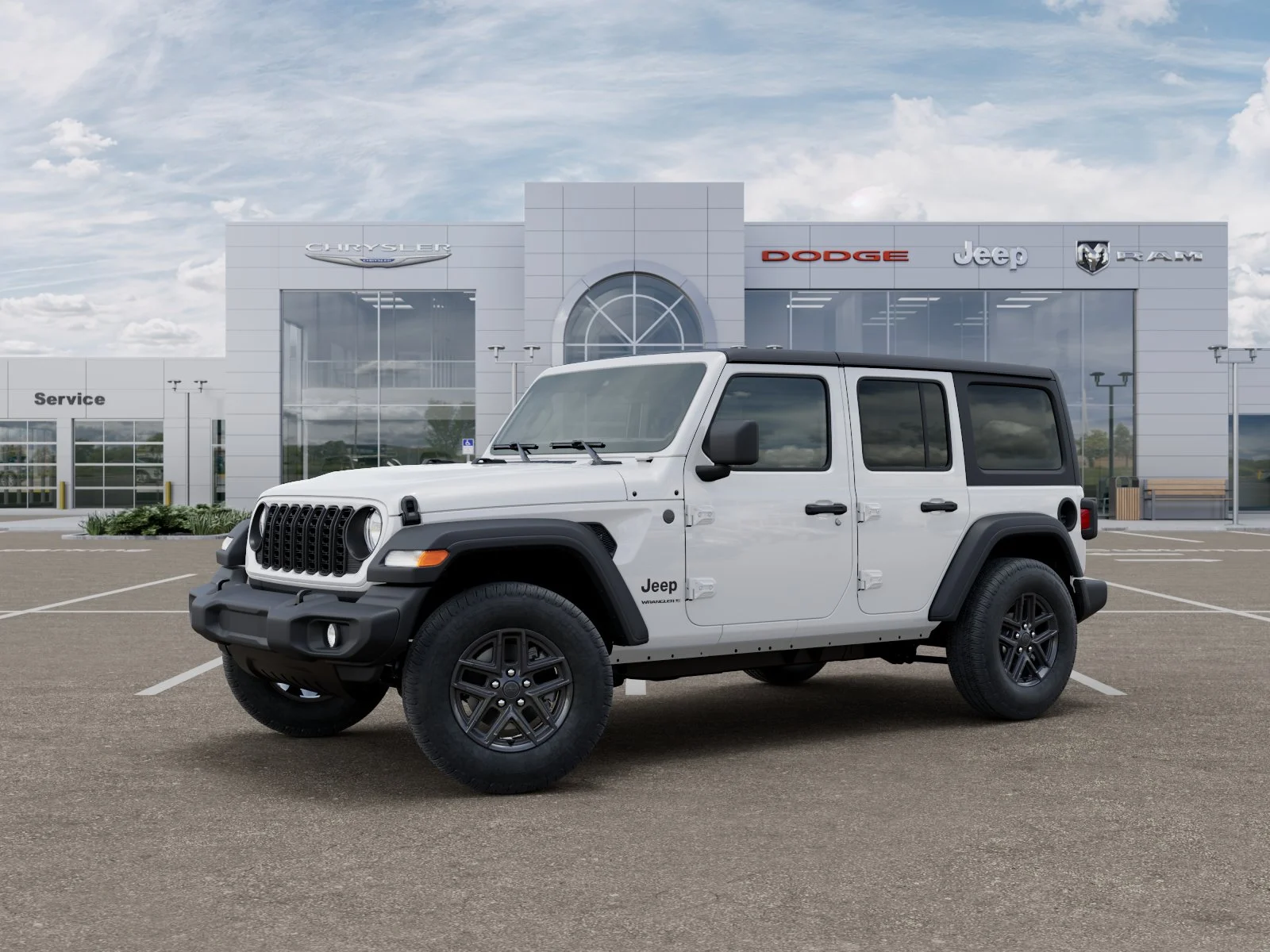 New 2026 Bright White Clear-Coat Exterior Paint Jeep Sport image 33