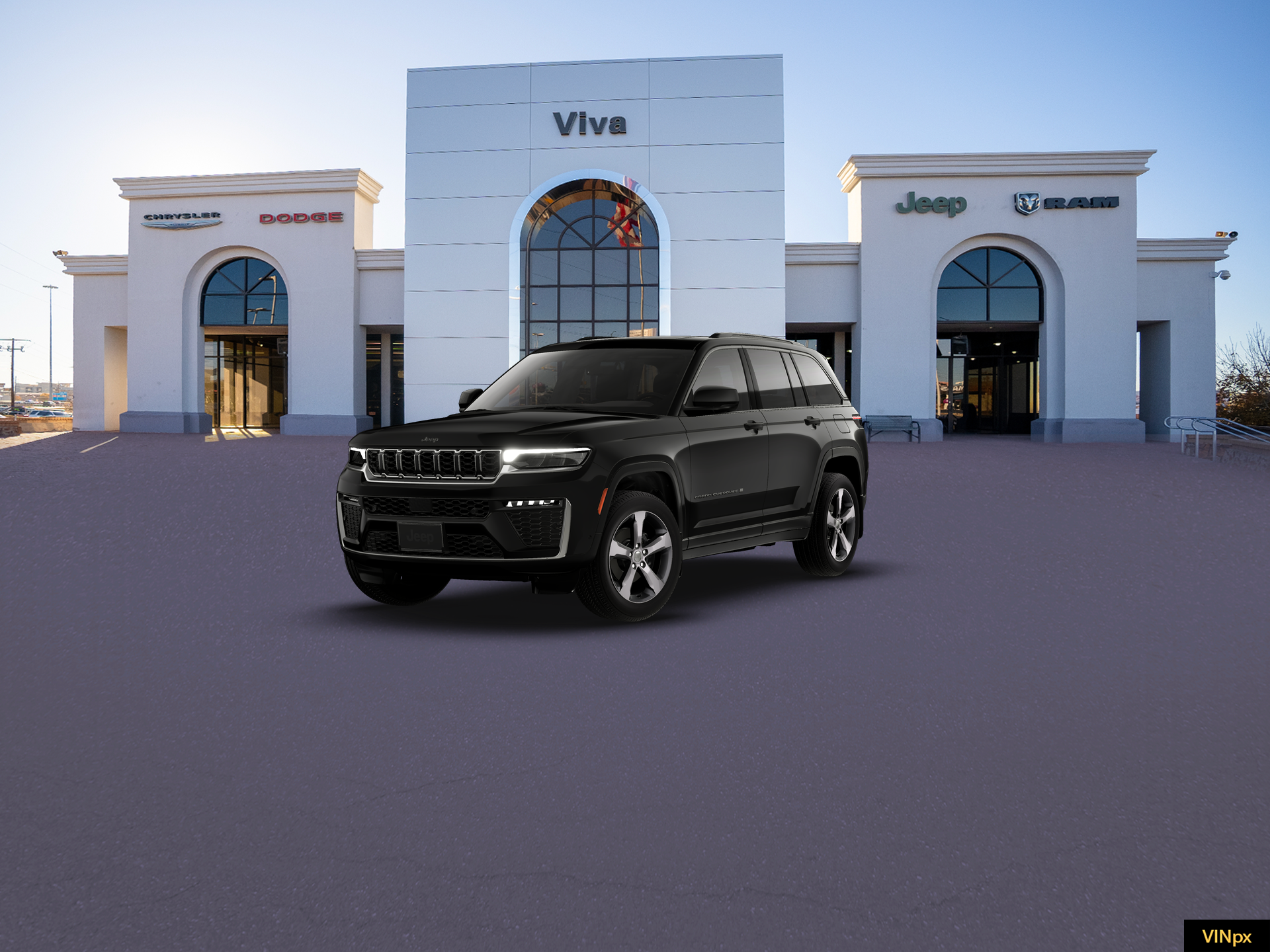 New 2026 Diamond Black Crystal Pearl-Coat Exterior Paint Jeep Limited image 1