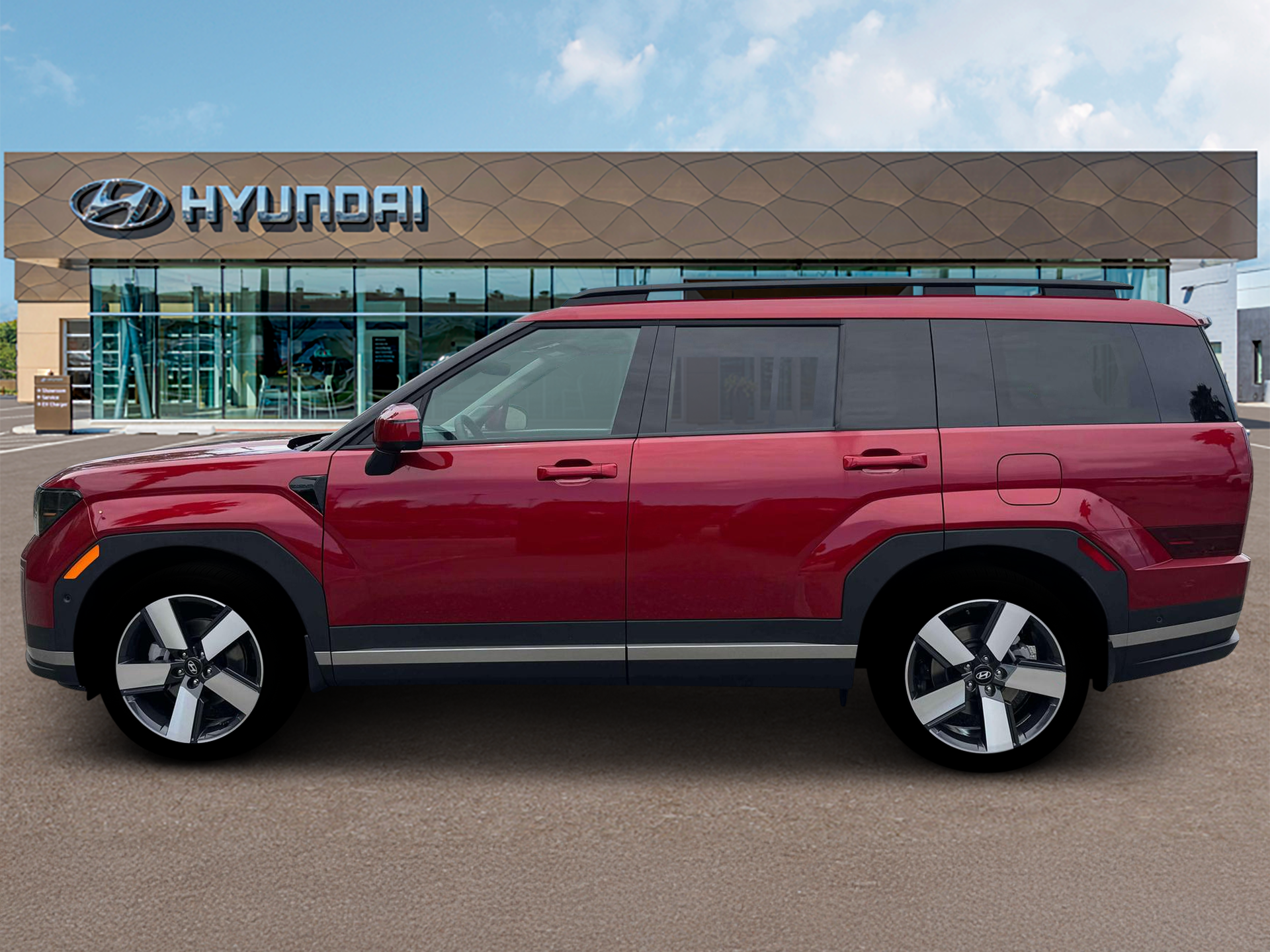 New 2026 Red Hyundai Limited AWD image 3