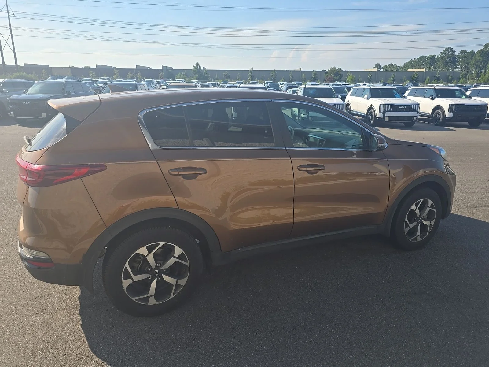 Used 2021 Burnished Copper Kia LX image 4