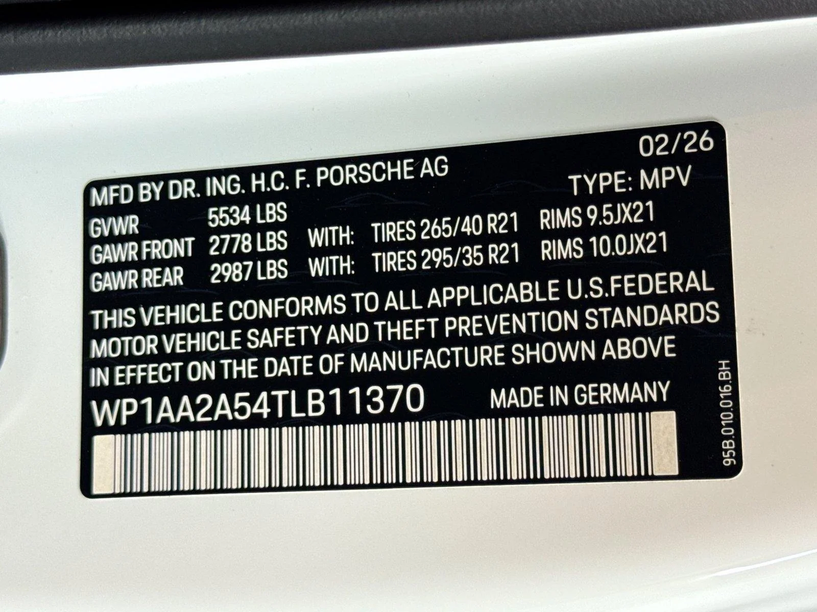 New 2026 White Porsche  image 26