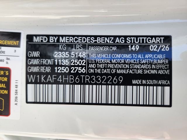 New 2026 Polar White Mercedes-Benz C 300 image 24