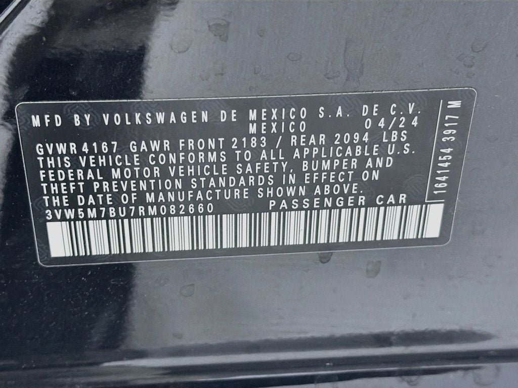 Used 2024 Deep Black Pearl Volkswagen S Automatic image 29