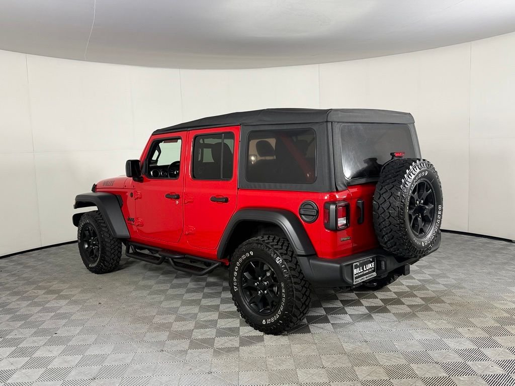 Certified Used 2021 Red Jeep Unlimited Willys image 10