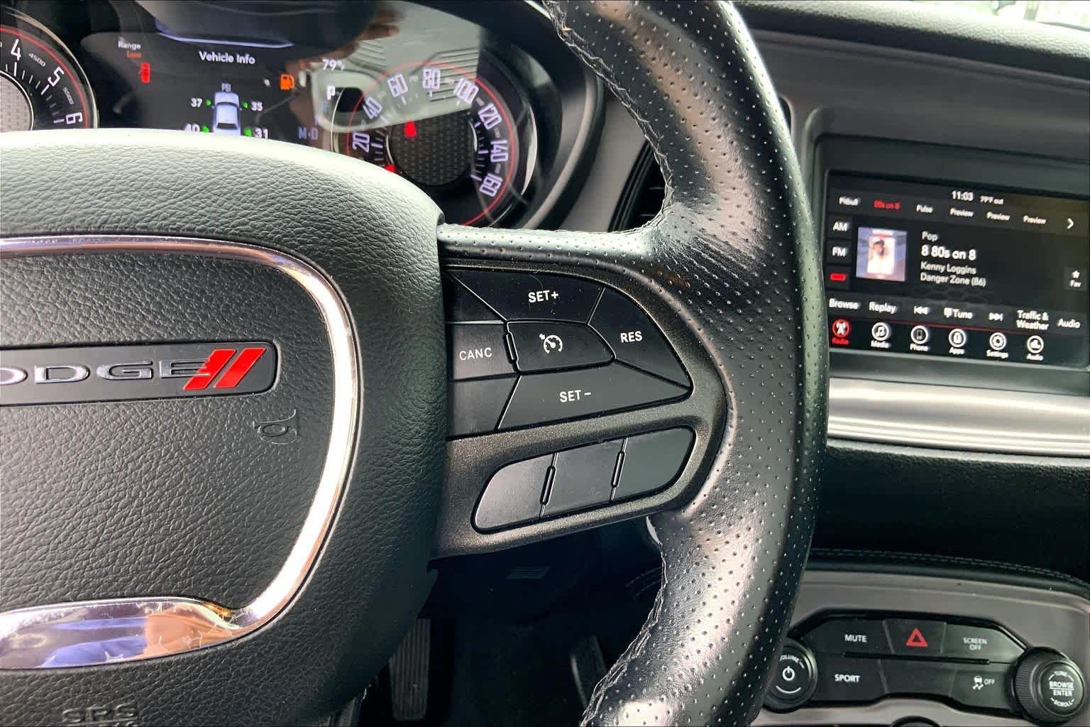Used 2023 Pitch Black Clearcoat Dodge SXT image 21