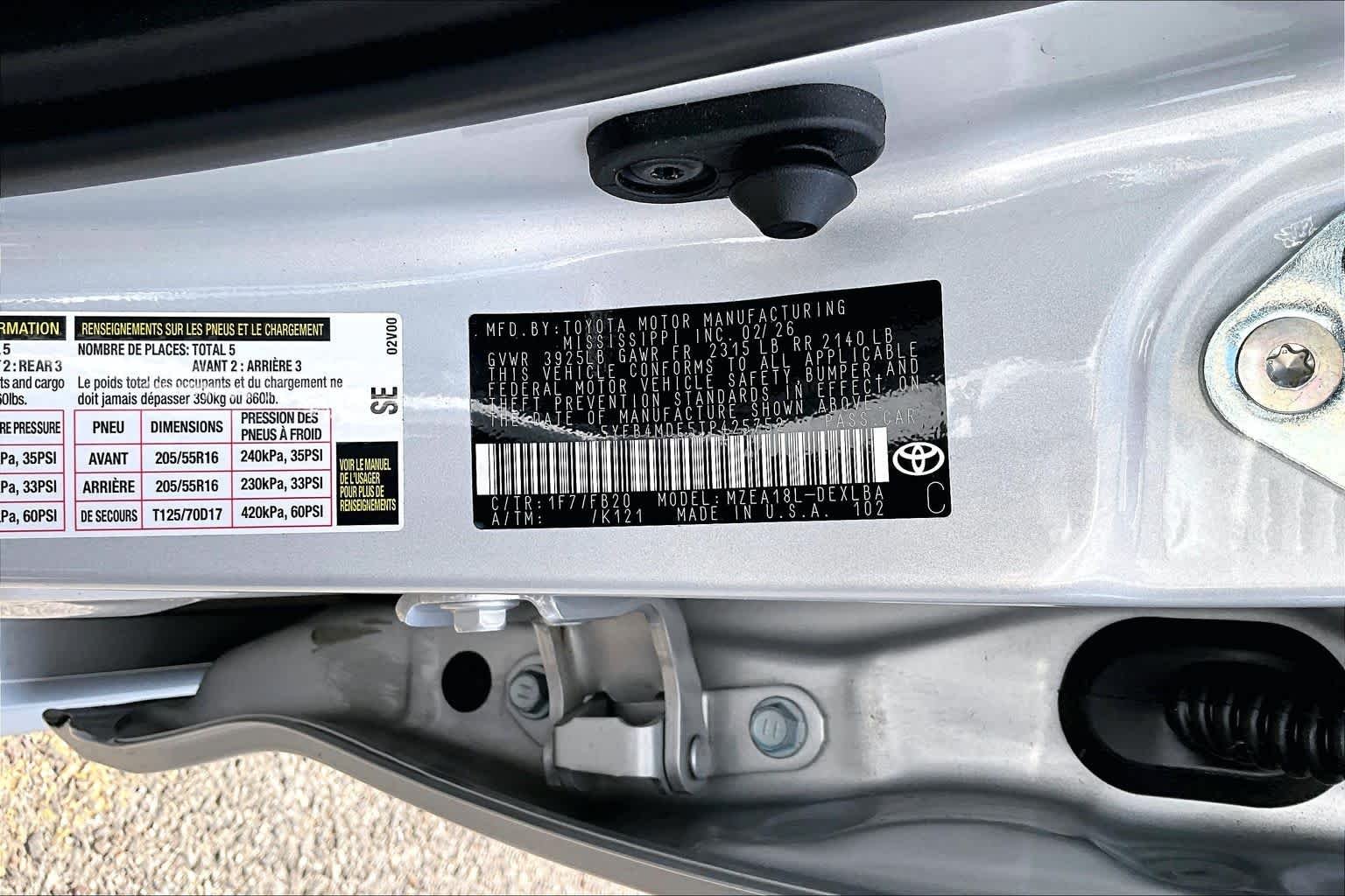 Certified Used 2026 Classic Silver Metallic Toyota LE image 34