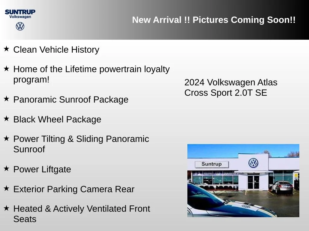 Used 2024 Black Volkswagen 2.0T SE w/Technology image 3
