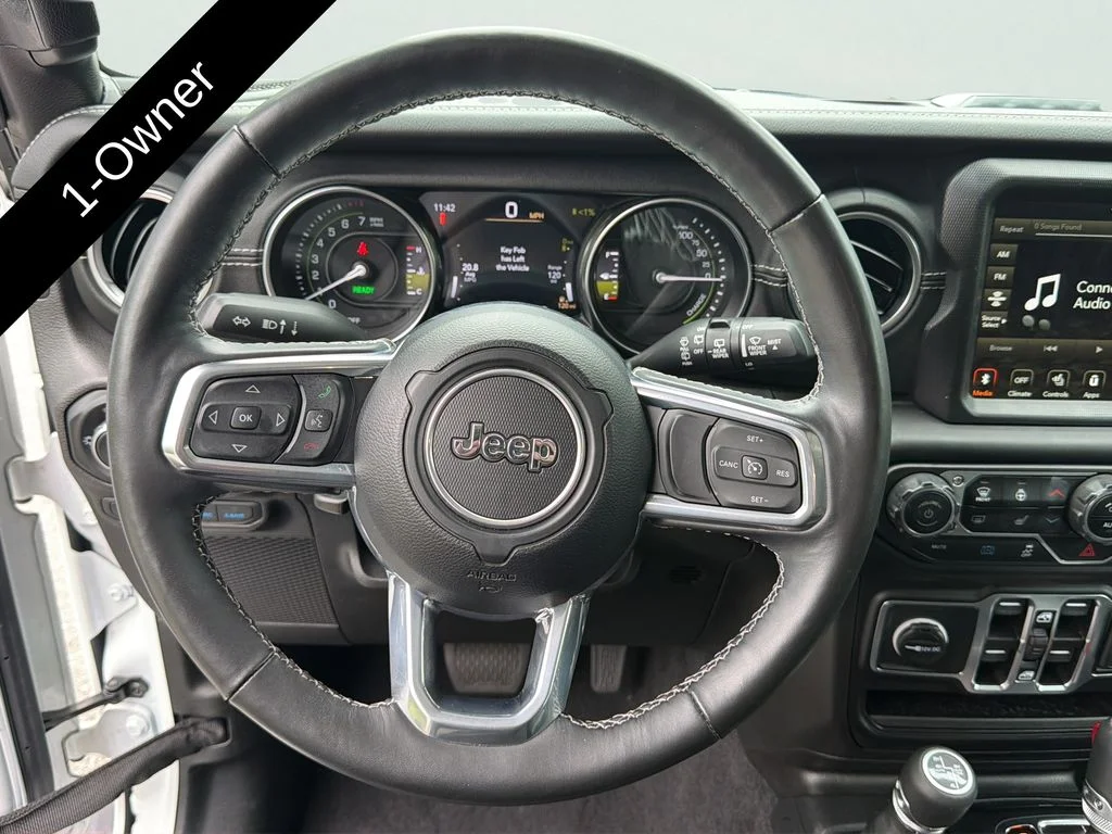 Used 2023 Bright White Clearcoat Jeep Sahara 4xe image 20