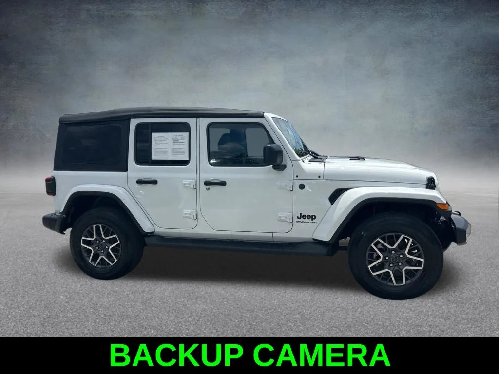 Certified Used 2025 White Jeep Sahara image 4
