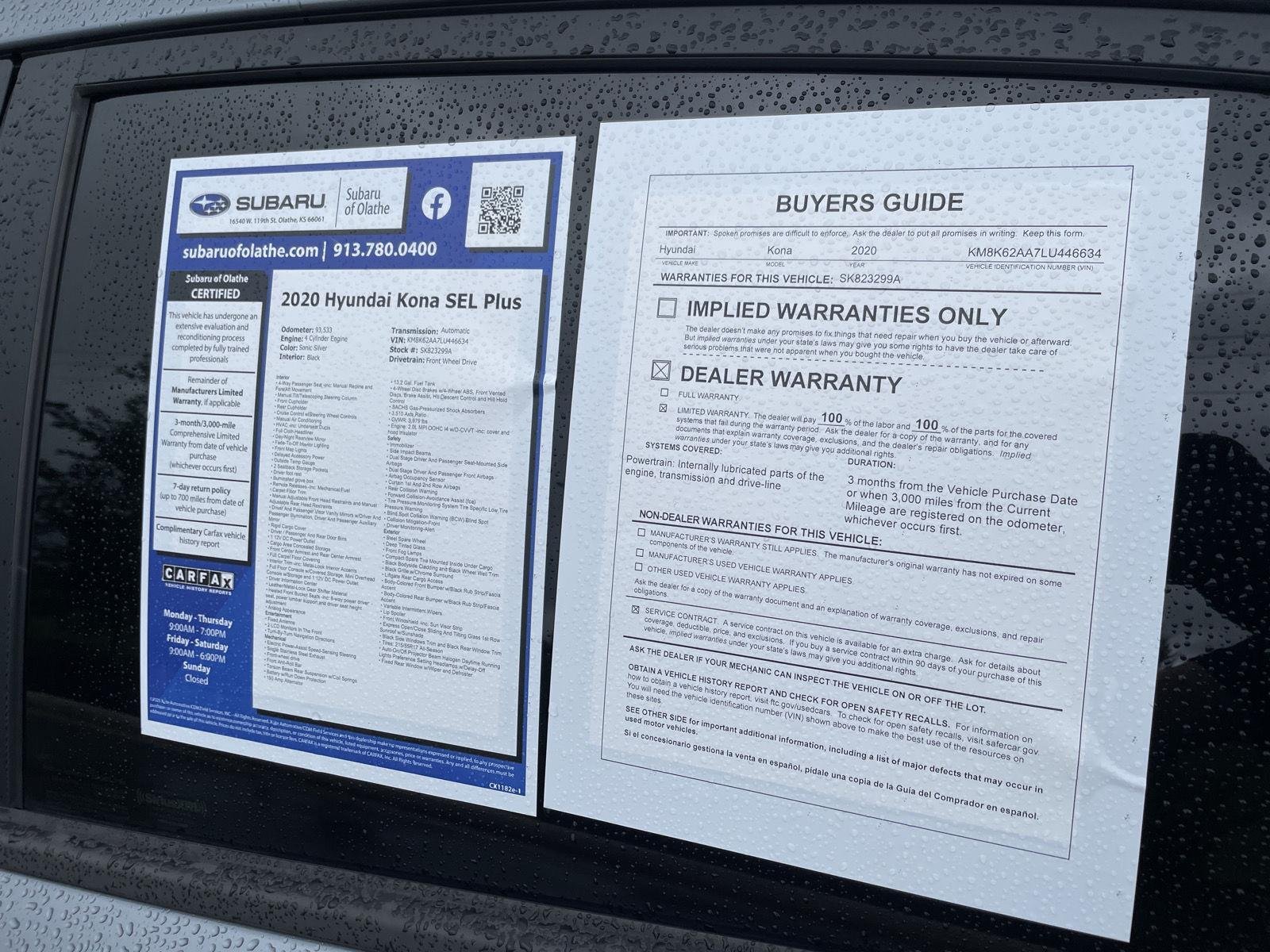 Used 2020 Sonic Silver Hyundai SEL Plus image 16