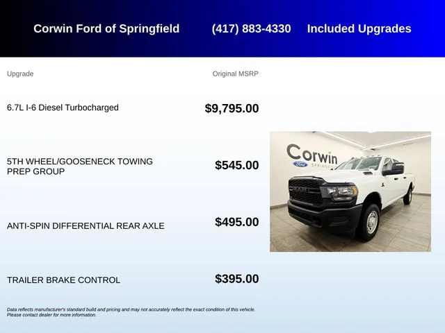 Used 2024 Bright White Clearcoat Ram Tradesman image 5