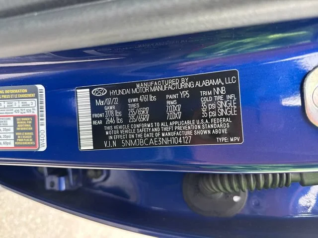 Used 2022 Intense Blue Hyundai SEL image 26