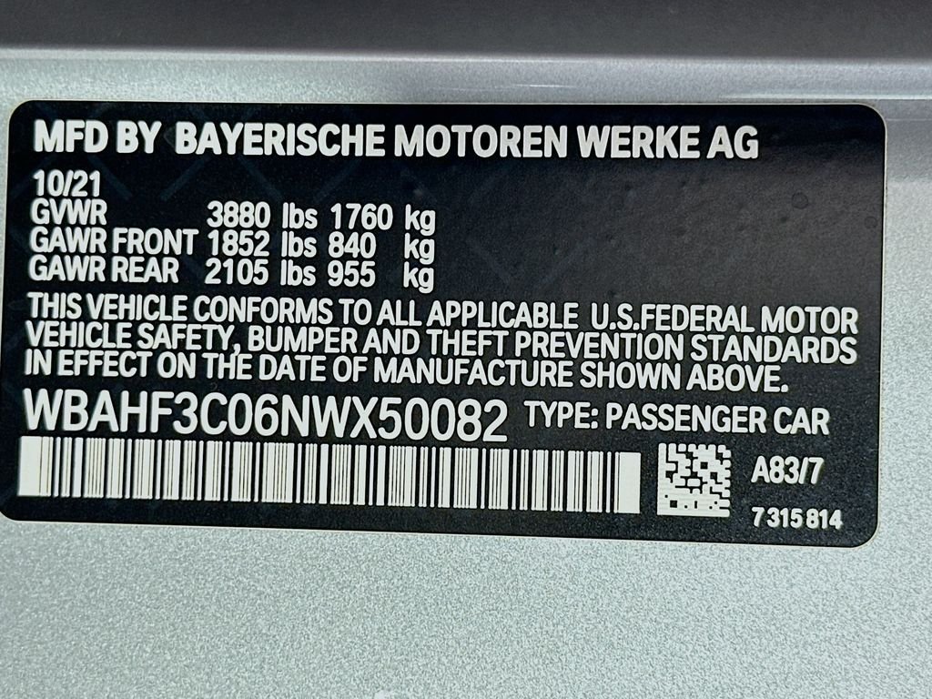 Used 2022 Glacier Silver Metallic BMW sDrive30i image 29