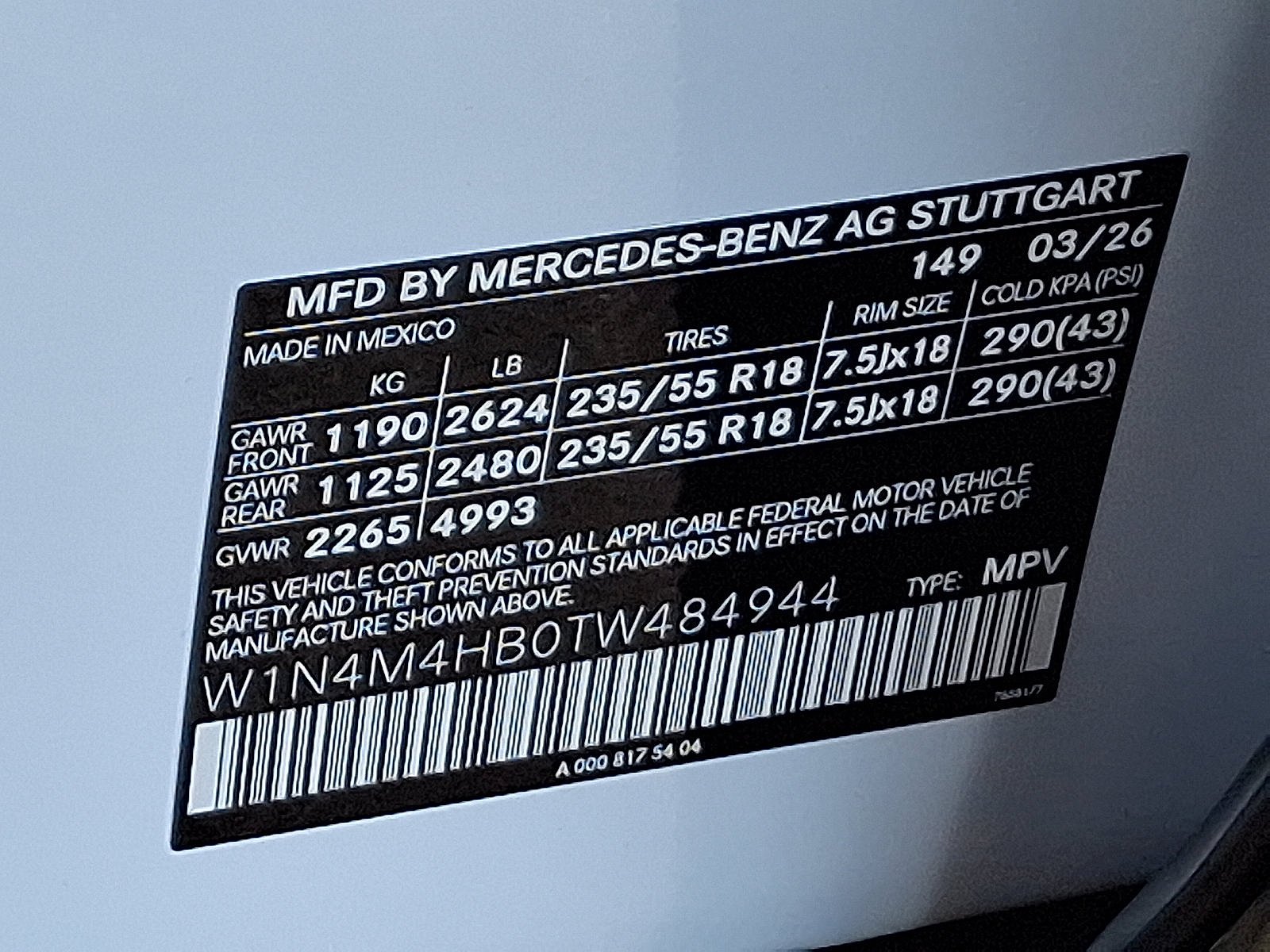 Used 2026 Polar White Mercedes-Benz GLB 250 image 14