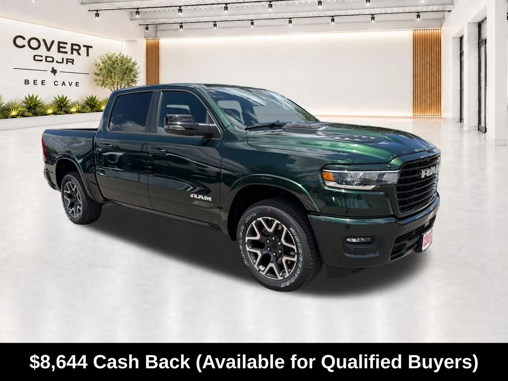 New 2026 Serrano-Green Metallic Exterior Paint RAM Laramie image 1