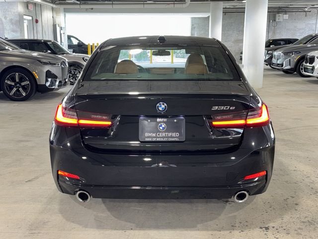 Certified Used 2023 Black Sapphire Metallic BMW 330e iPerformance image 7