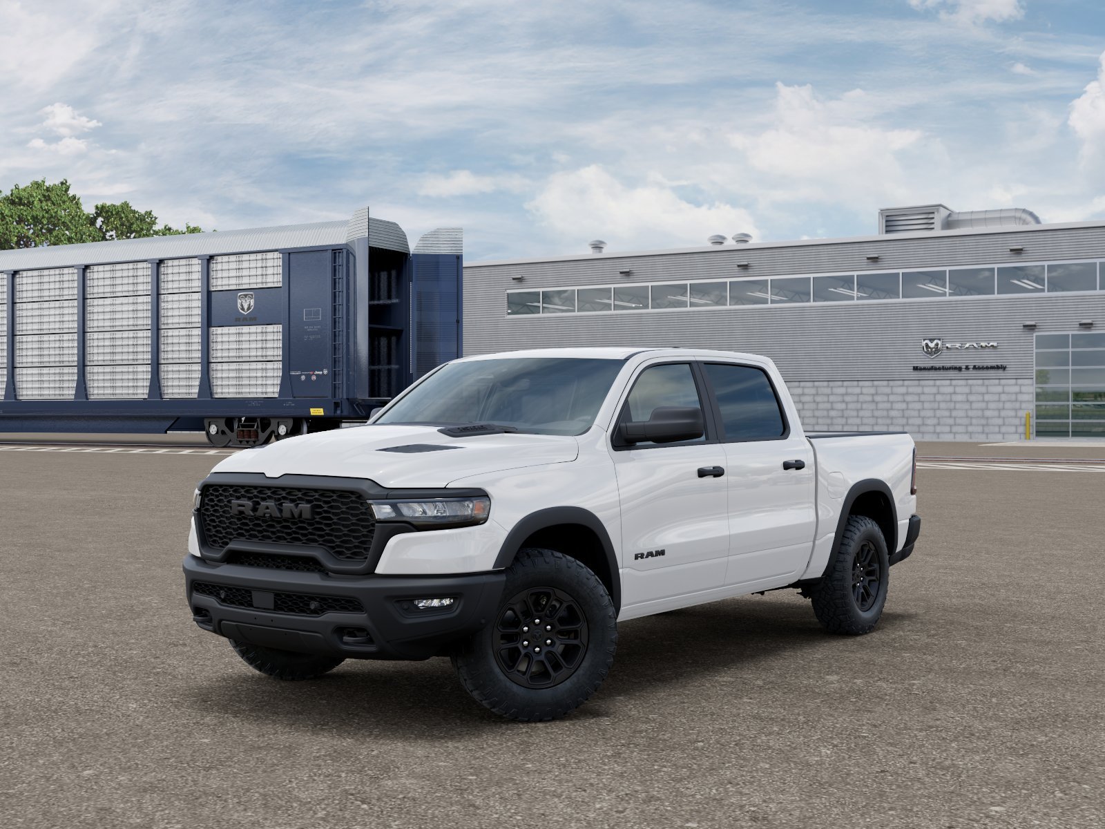 New 2027 Bright White Clear-Coat Exterior Paint RAM REBEL image 1