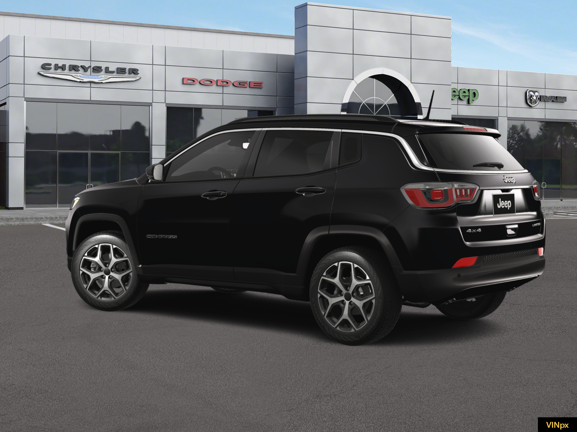 New 2026 Diamond Black Crystal Pearlcoat Jeep Limited image 4