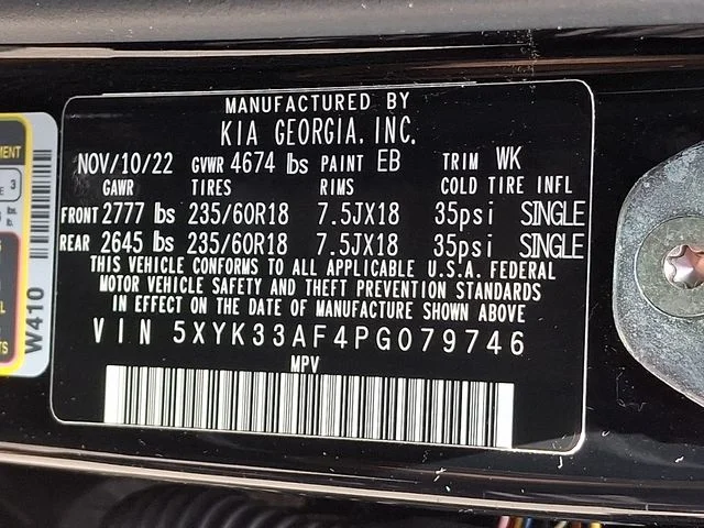Used 2023 Black Kia EX image 28