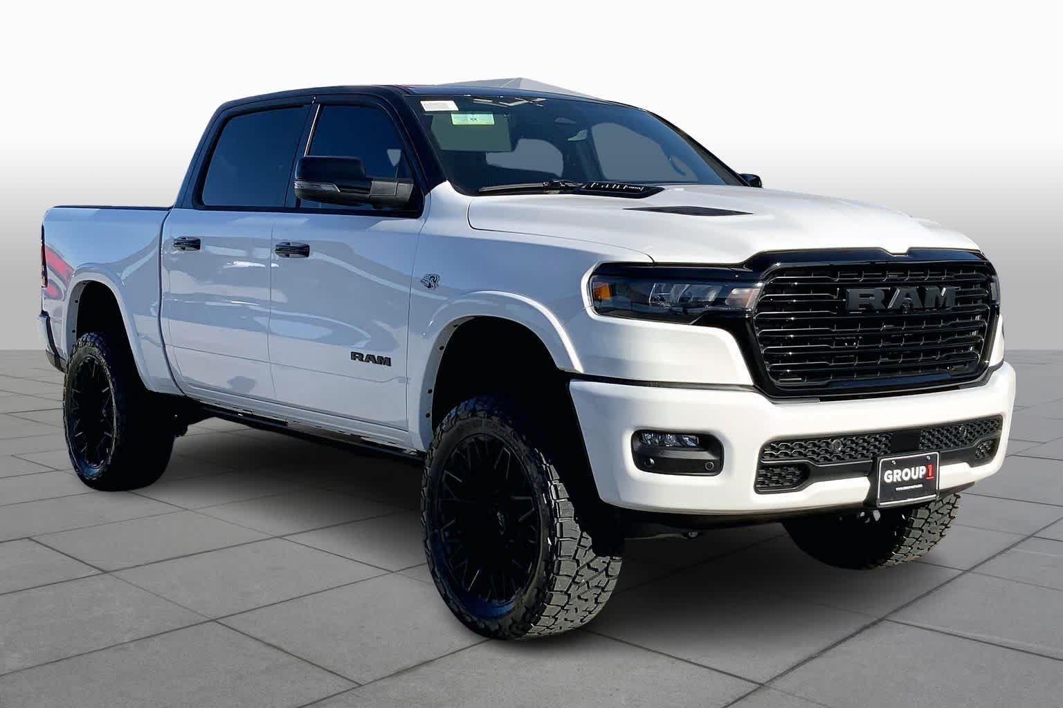 New 2026 Bright White Clear-Coat Exterior Paint RAM Laramie image 2