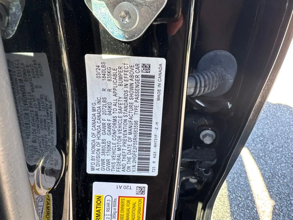 Used 2024 Crystal Black Pearl Honda Sport image 13