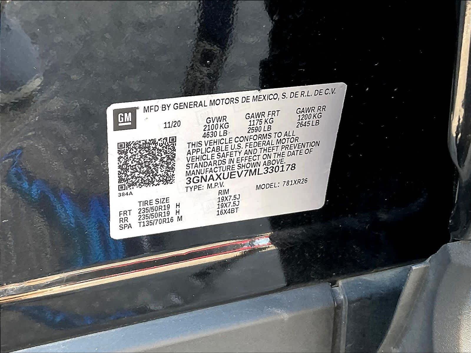 Certified Used 2021 MOSAIC BLACK METALLIC Chevrolet LT image 21
