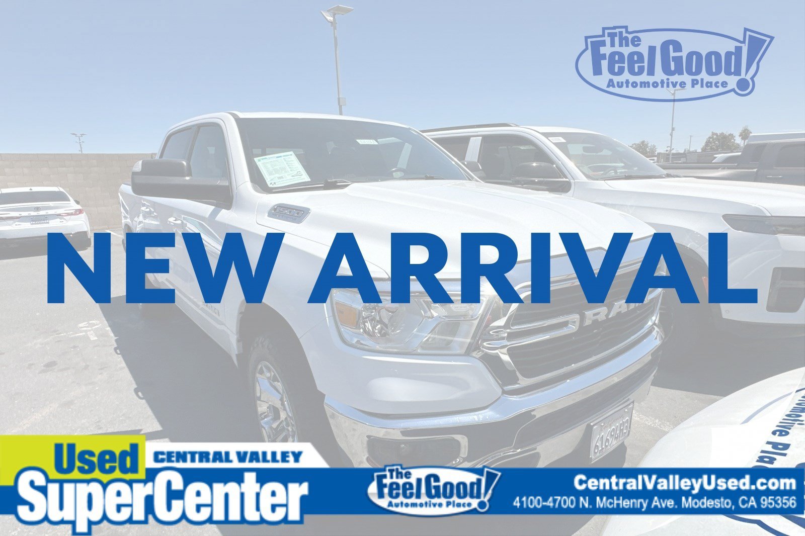 Used 2021 Bright White Clearcoat Ram Big Horn image 1