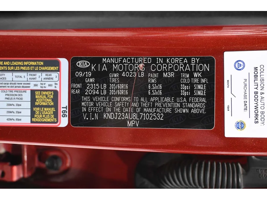 Used 2020 RED Kia LX Mobility Handicap Van image 31