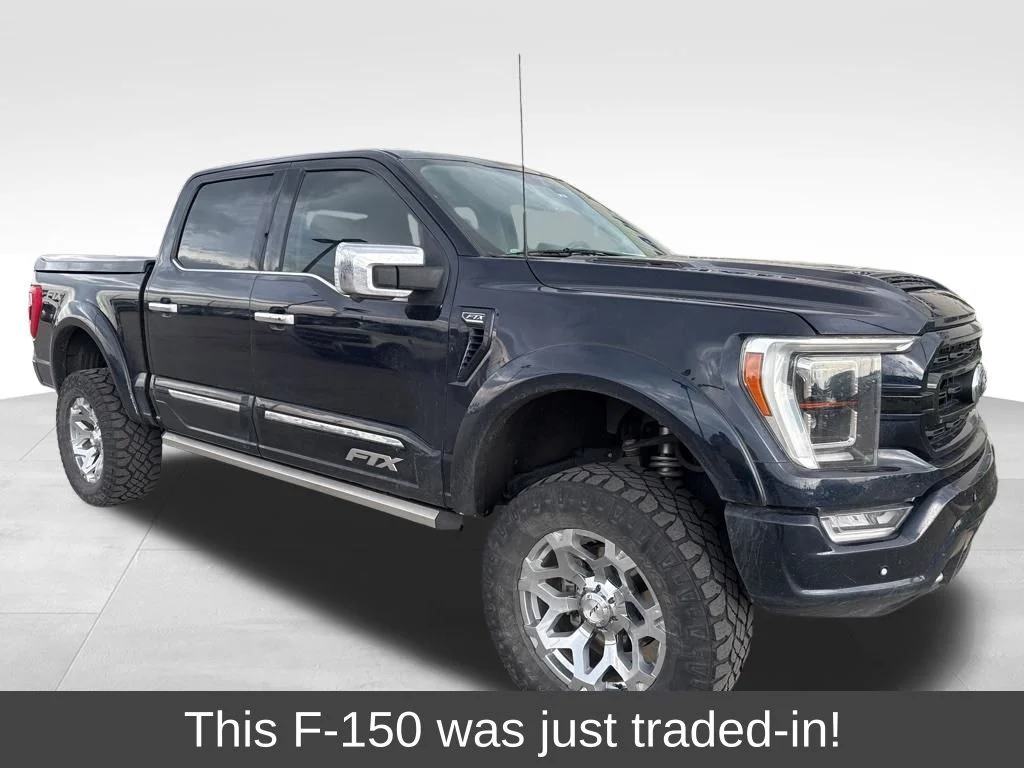 Used 2022 Blue Metallic Ford Lariat image 1