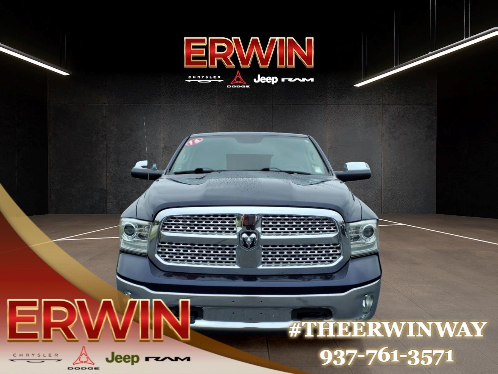 Used 2016 Blue Streak Pearl Coat RAM Laramie image 2