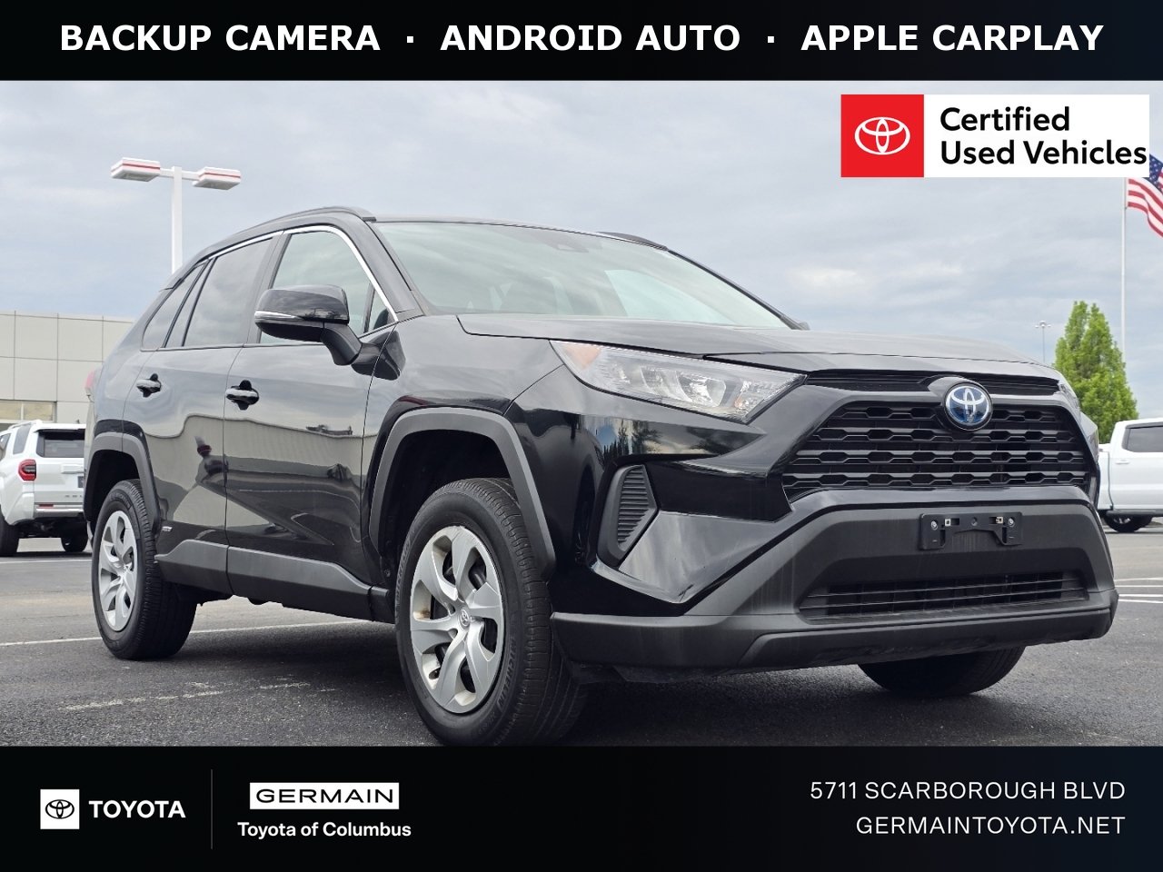 Used 2022 Black Toyota LE image 1