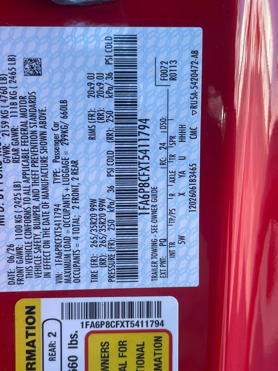 Used 2026 Red Ford GT Premium image 16