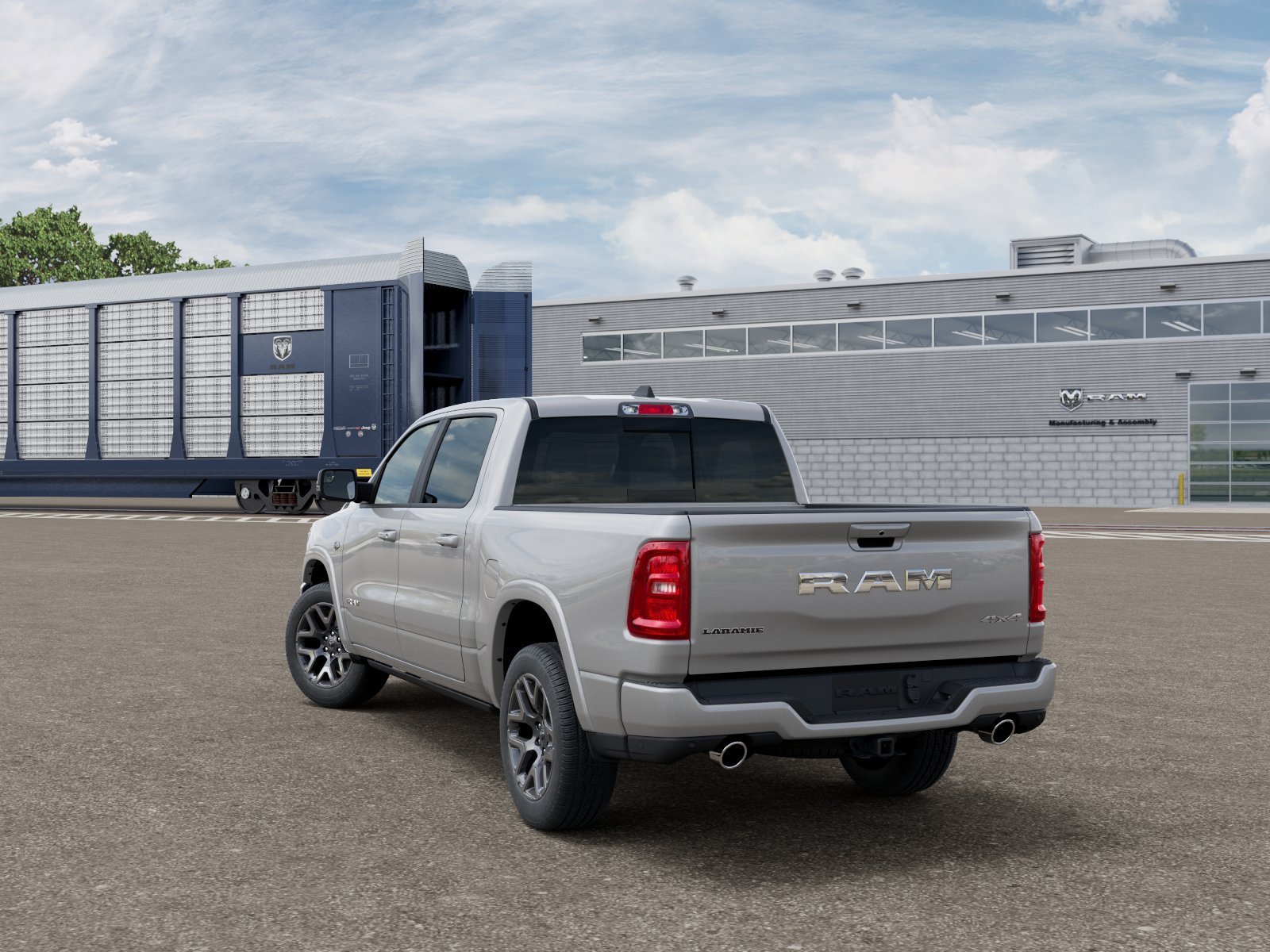 New 2027 Silver Zynith Exterior Paint RAM Laramie Southwest Edition image 3