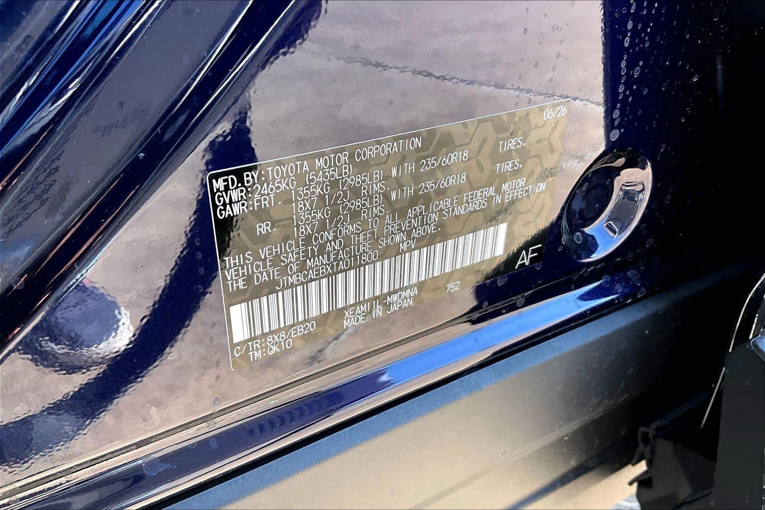 New 2026 Blueprint Toyota XLE image 17