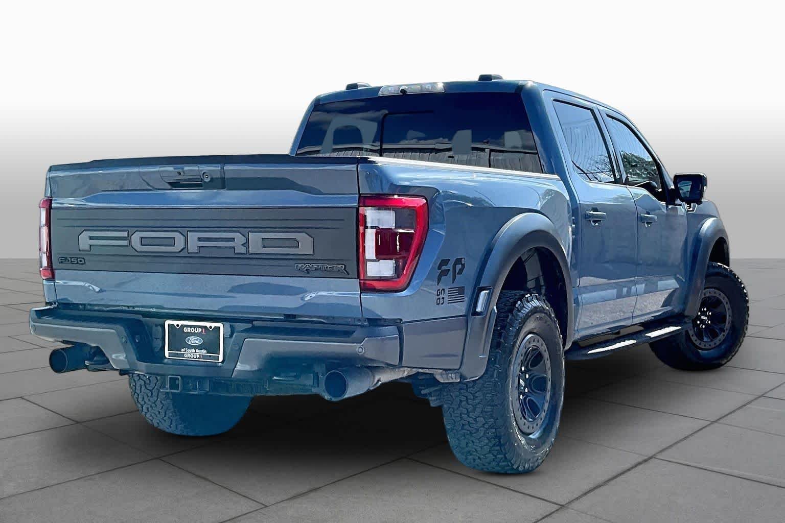 Used 2023 Azure Gray Metallic Tri-Coat Ford Raptor image 7