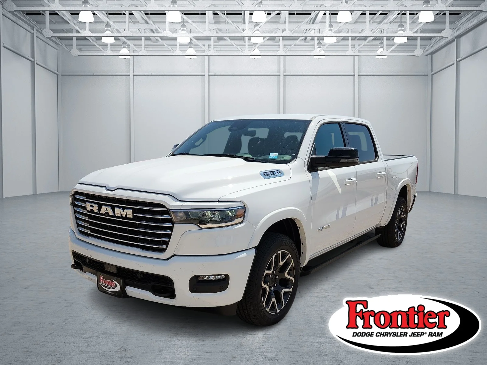 New 2026 Bright White Clear-Coat  Paint Ram LARAMIE CREW CAB 4X4 5