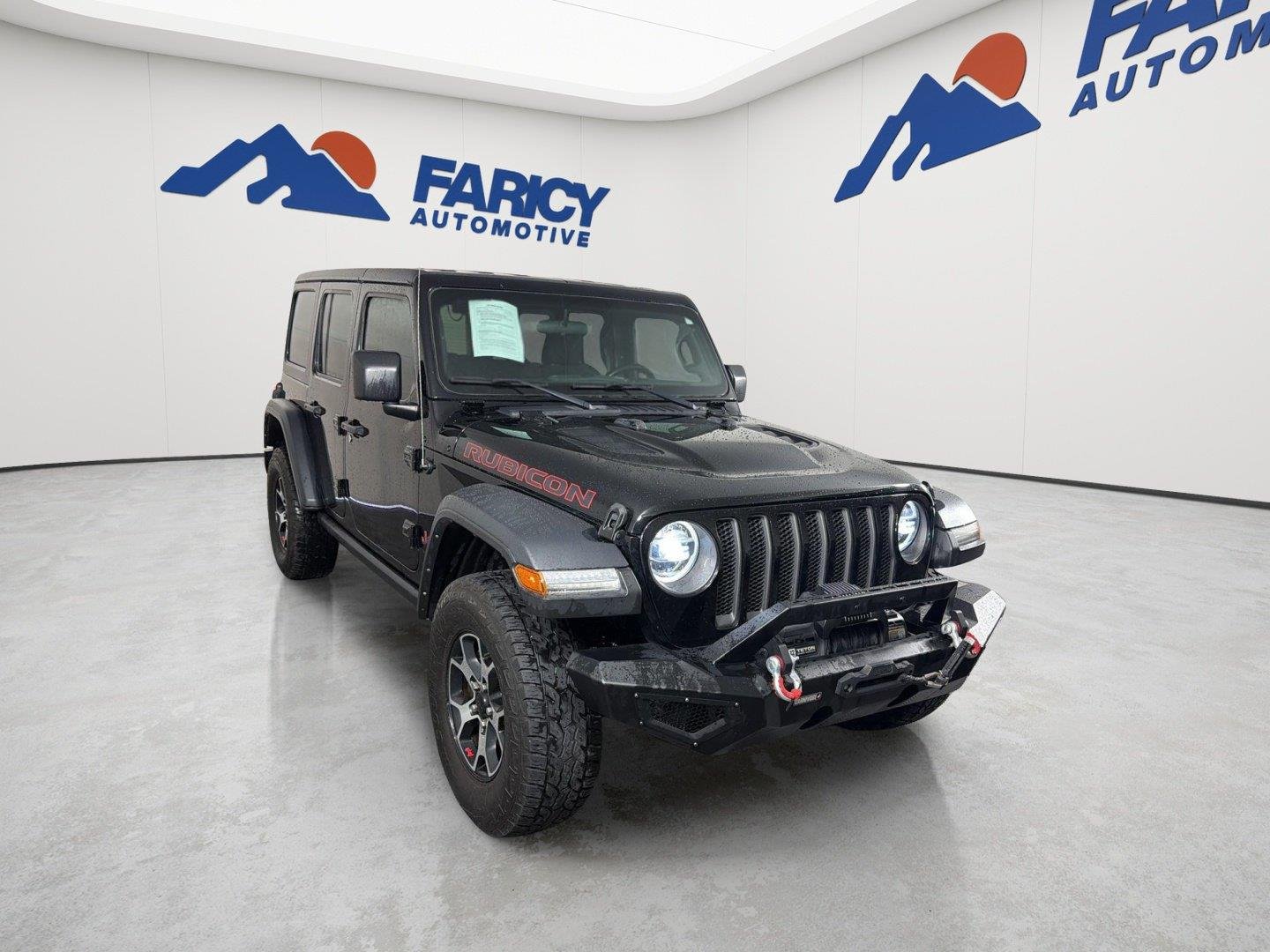 Used 2021 Black Clearcoat Jeep Unlimited Rubicon image 3