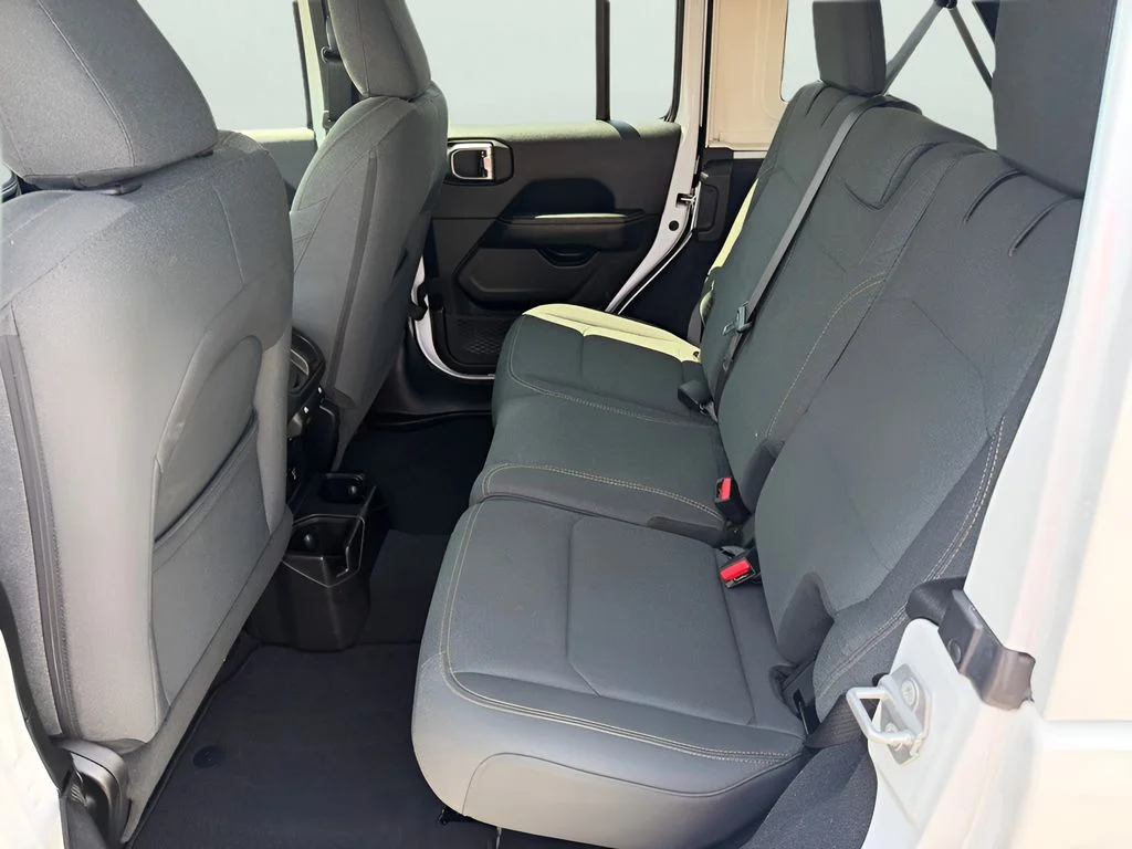 Used 2025 Bright White Clearcoat Jeep Sahara image 9