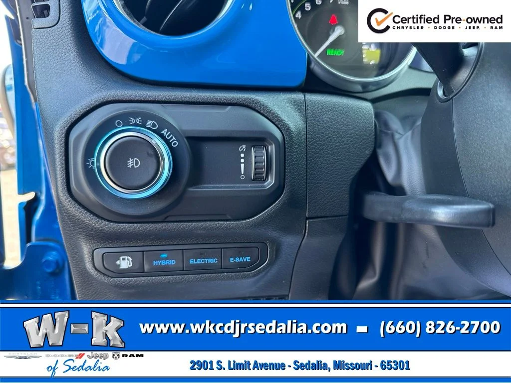 Certified Used 2023 Blue Jeep Sahara 4xe image 22