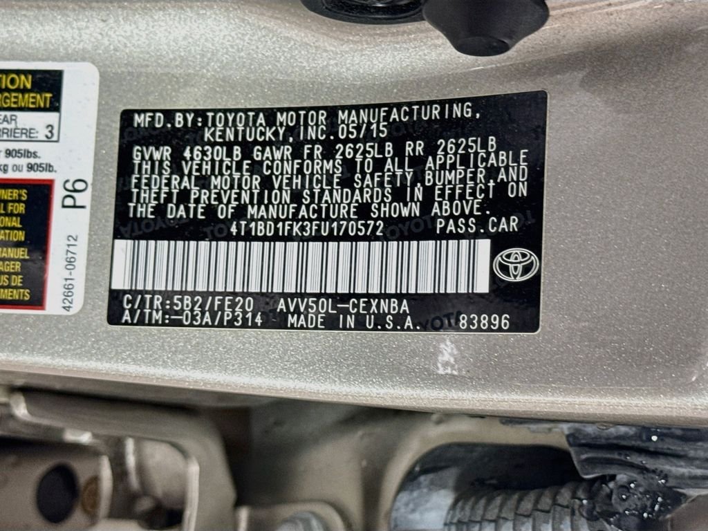 Used 2015 Creme Brulee Mica Toyota LE image 29