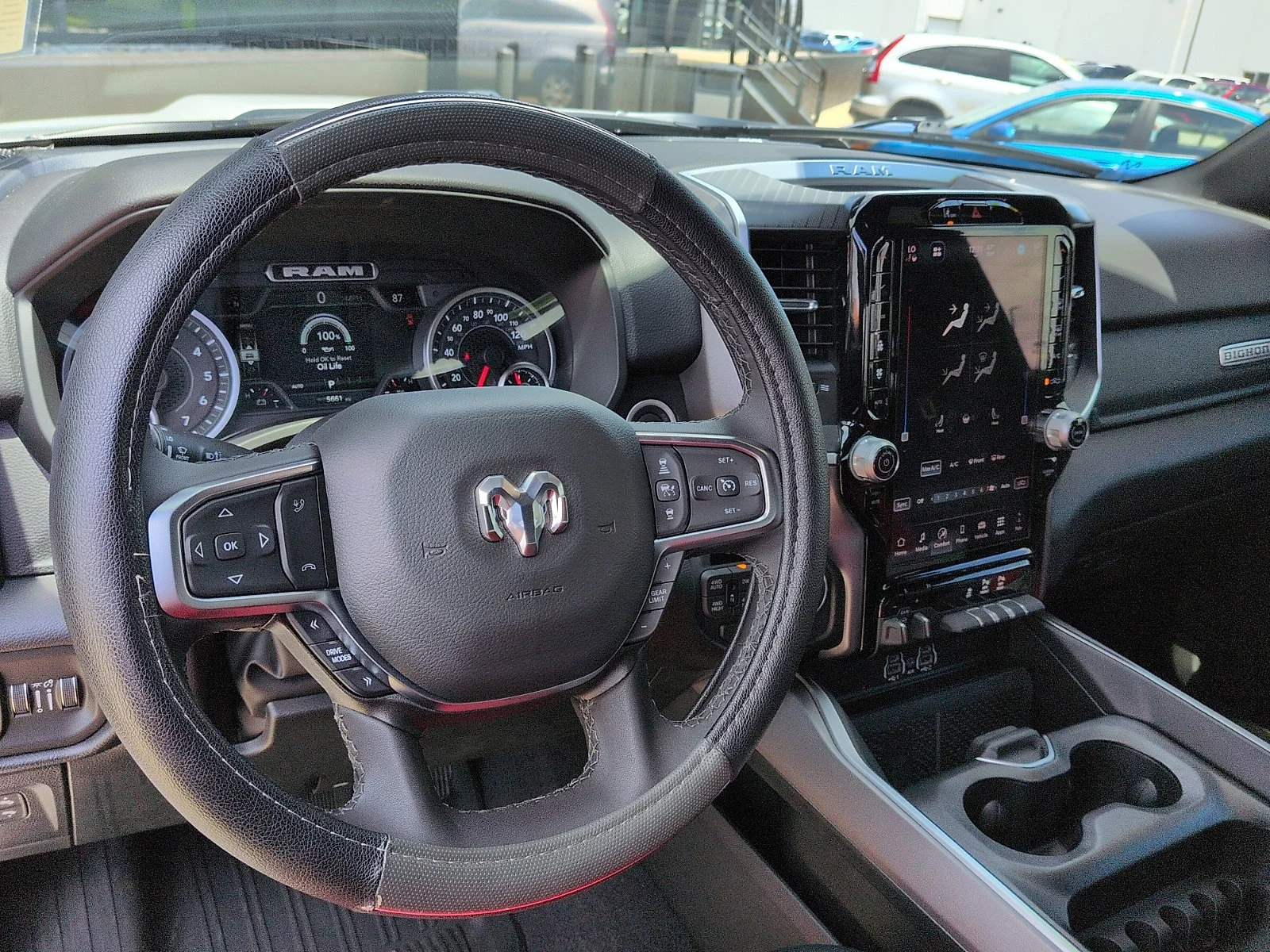 Used 2025 Bright White Clearcoat Ram Big Horn image 9