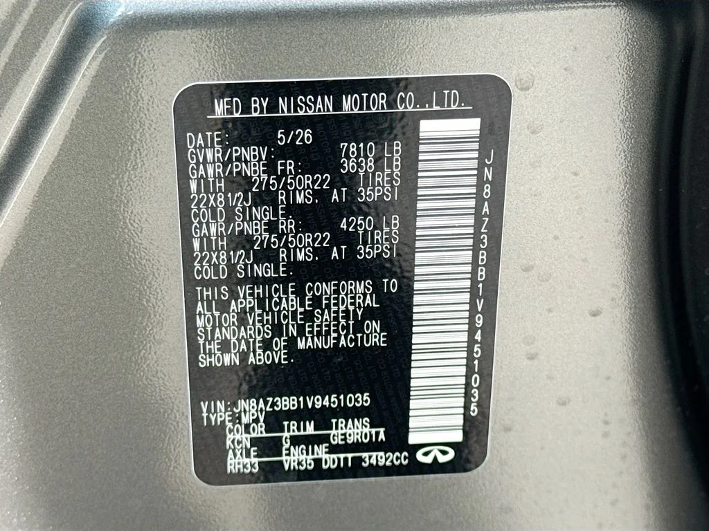 New 2027 DYNAMIC METAL INFINITI Luxe 4WD image 35